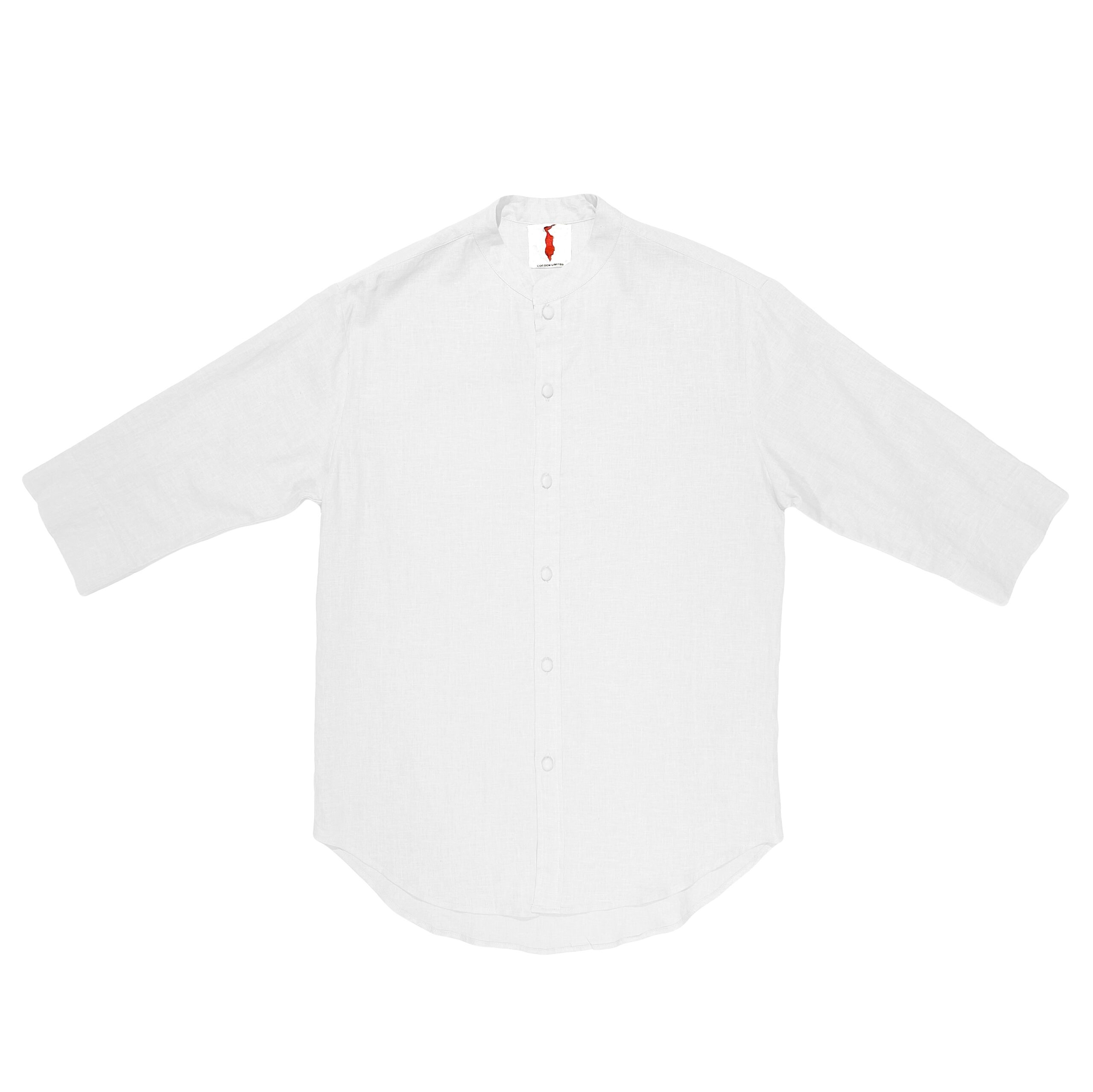 Cocoon Linen Shirt White