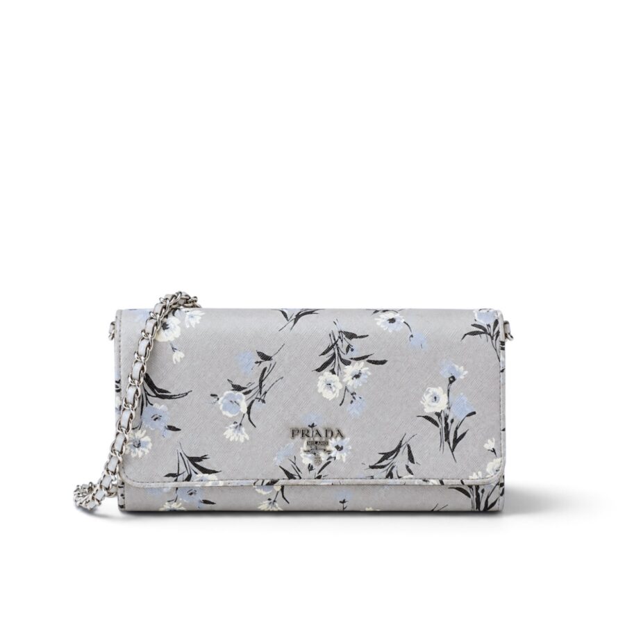 Prada Floral Print Wallet Bag