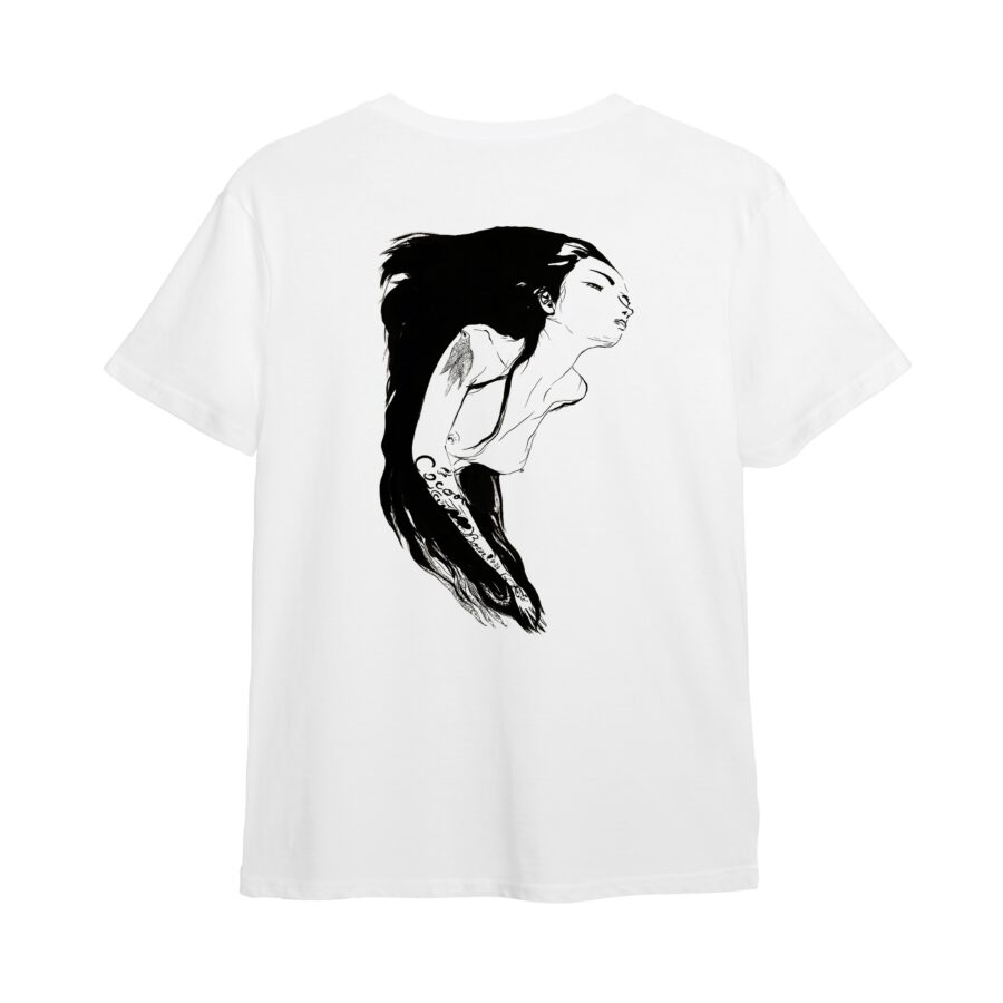 Cocoon Floating Girl T-Shirt White