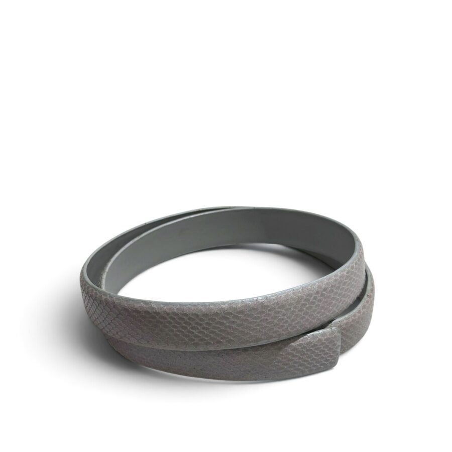 Snake Skin Leather Belt